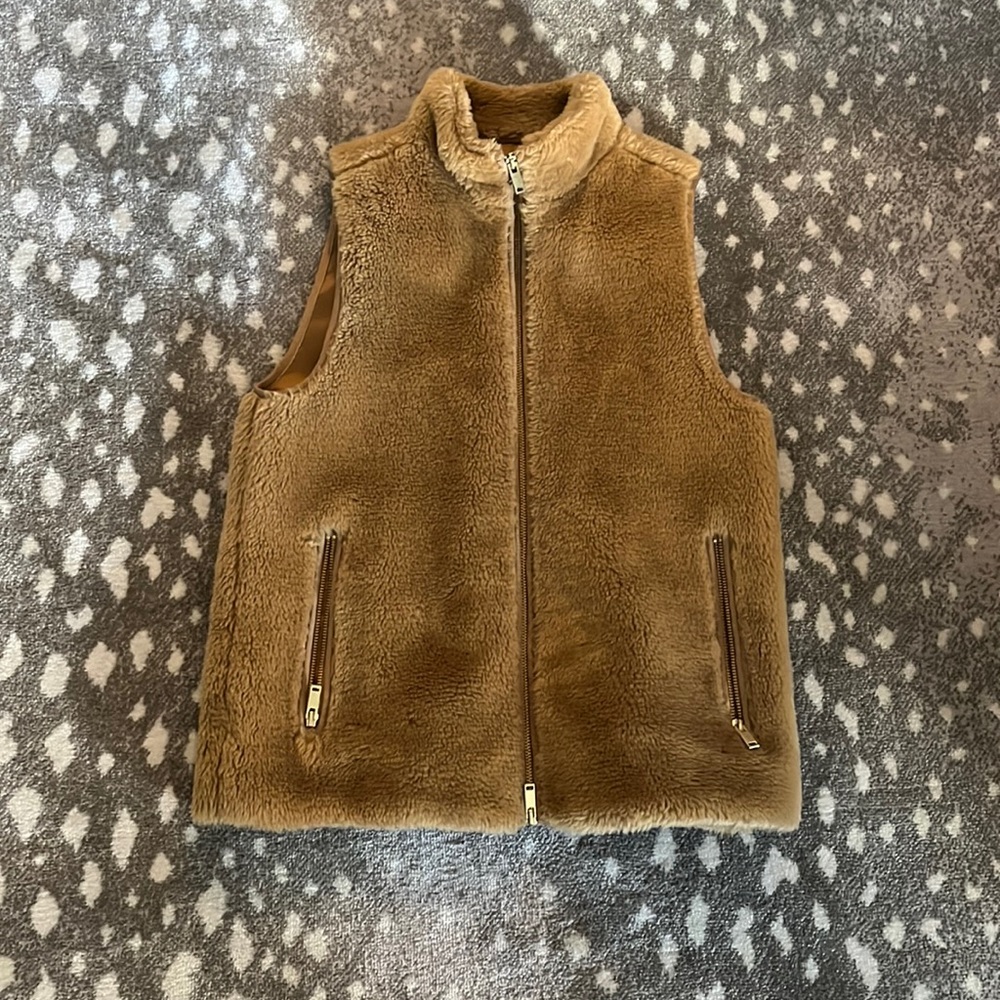 Jcrew shearling vest